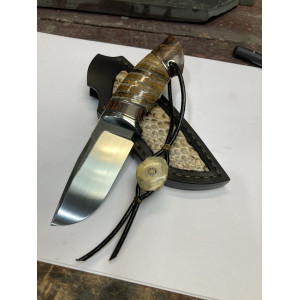 МАЛЮК ніж ручної роботи Олександра Репи, купити замовити в Україні, порошкова сталь - М390, 61 HRC. Photo 3